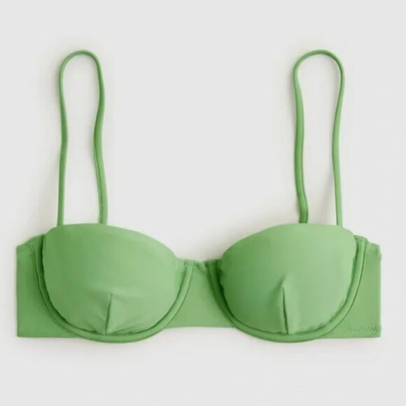 J. Crew Balconette Underwire Bikini Top BX612 Women's 34C Rustic Willow Swim NWT - Picture 2 of 3